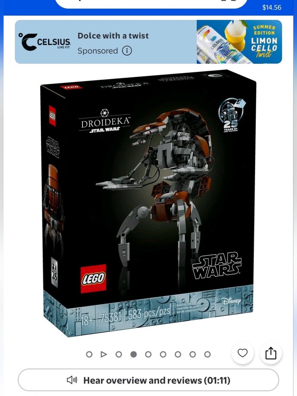 LEGO Droideka Star Wars Set
